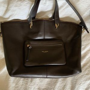 Henri Bendel Brown Large Crossbody Tote